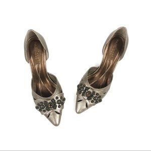 Matisse Dacey Gold Leather Stud Embellishe…